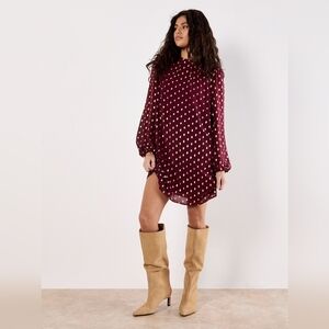Ikat Foil Spot Shift Dress